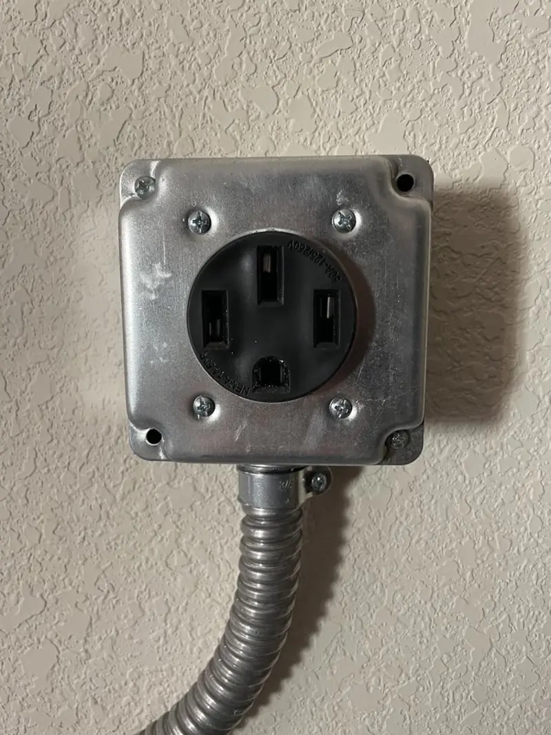 NEMA 14-50 outlet installed for Electrical Panel Upgrade in Bradley Beach